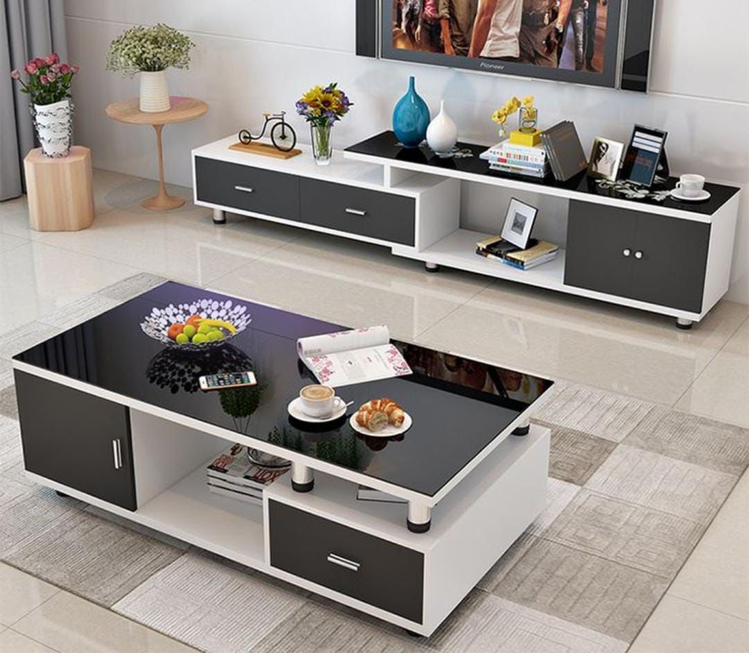 ensemble Table centrale et table télé